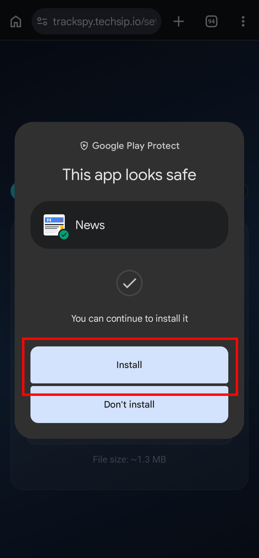 App looks safe